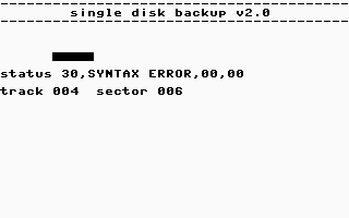 Single Disk Backup V2.0 Screenshot