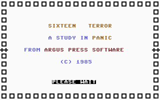 Sixteen Terror Title Screenshot