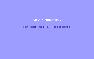 Sky Shooting Title Screenshot