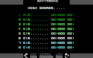 Skytracks Title Screenshot