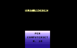 Slot Machine (Computer Set 10) Title Screenshot