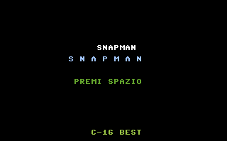 Snapman (C16 Best 3) Title Screenshot