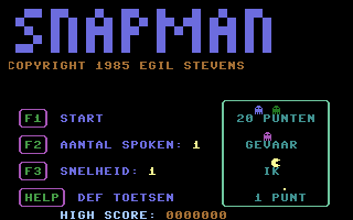 Snapman Title Screenshot
