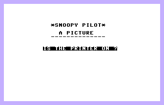 Snoopy Pilot Screenshot