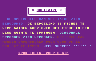 Solitaire (Dutch) Title Screenshot