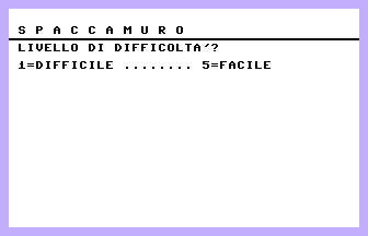 Spaccamuro Title Screenshot