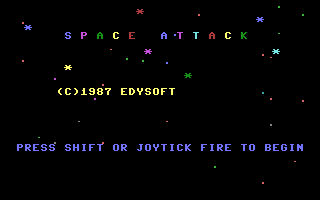 Space Attack Title Screenshot