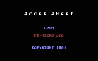 Space Sweep Title Screenshot