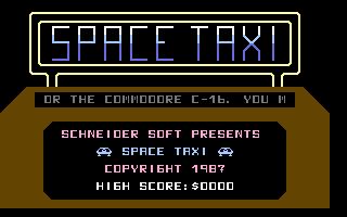 Space Taxi Title Screenshot