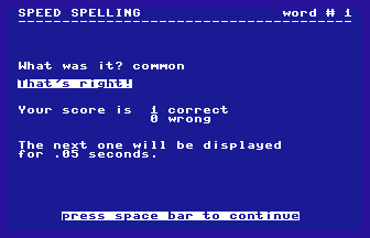 Speed Spelling 4 Screenshot