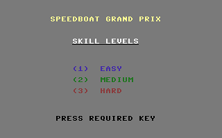 Speedboat Grand Prix Title Screenshot