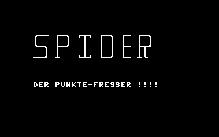 Spider (Commodore Welt) Title Screenshot