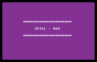 Spiel-box Title Screenshot