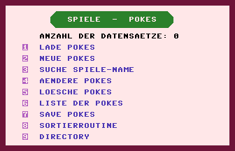 Spiele-Pokes Title Screenshot