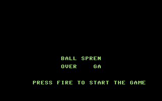 Spreng Ball Title Screenshot
