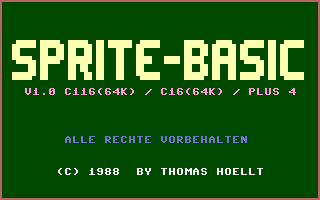 Sprite-Basic Title Screenshot