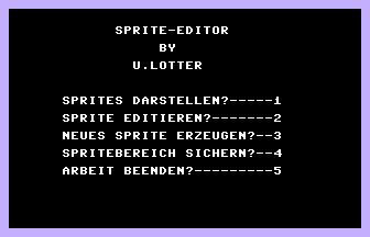 Sprite (Commodore Welt) Title Screenshot