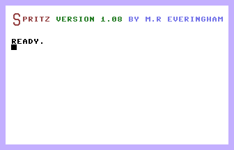 Spritz Sprite System Title Screenshot