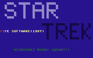 Star Trek (Kipe Software) Title Screenshot