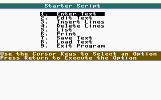 Starterscript Screenshot