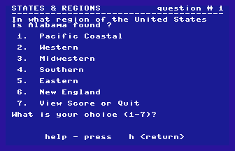 States & Regions Screenshot