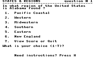 States & Regions (PLUG) Screenshot