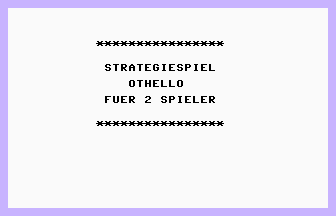 Strategiespiel Othello Fuer 2 Spieler Title Screenshot
