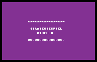 Strategiespiel Othello Title Screenshot