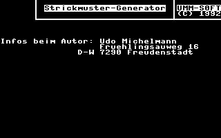 Strickmuster Title Screenshot