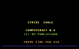 Strike Eagle Title Screenshot