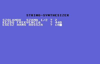 String-Synthesizer Screenshot