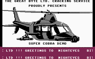 Super Cobra Demo Screenshot