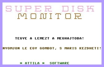 Super Disk Monitor Title Screenshot