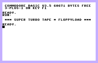 Super Turbo Tape Floppyload Screenshot