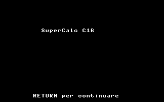 Supercalc Title Screenshot