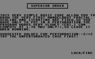 Superior Order Title Screenshot