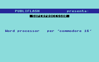 Superprocessor Title Screenshot