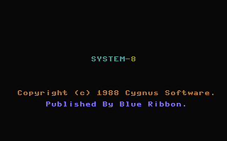 System-8 Title Screenshot