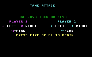 Tank Attack (Go Games 46) Title Screenshot