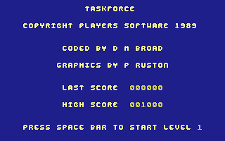 Taskforce Title Screenshot