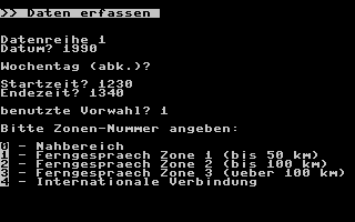 Telefonlisten-Auswertung Screenshot