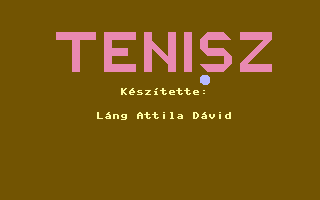 Tenisz Title Screenshot