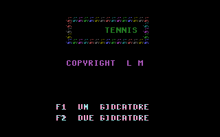 Tennis (Foglia) Title Screenshot