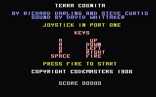 Terra Cognita Title Screenshot