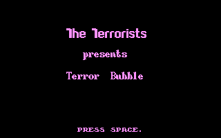 Terror Bubble Tape Title Screenshot