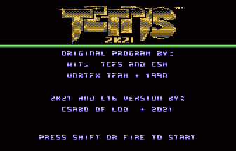 Tetris 2K21 Title Screenshot
