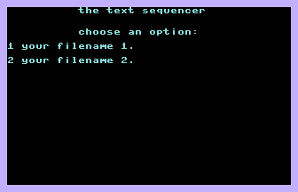 Text Sequencer