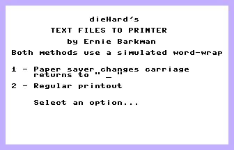 Text to Printer