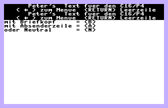 Textverarbeitung (Commodore Welt) Screenshot