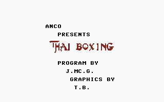 Thai Boxing Title Screenshot